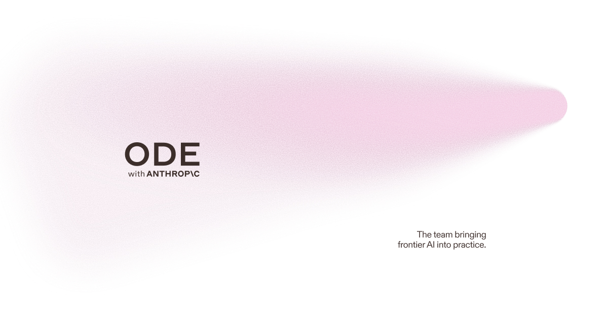 Ode with Anthropic, société de déploiement de l'IA en entreprise