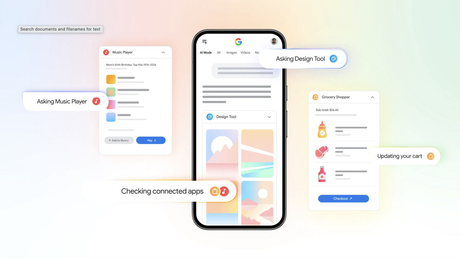 L'AI Mode de la recherche Google relié à des applications tierces