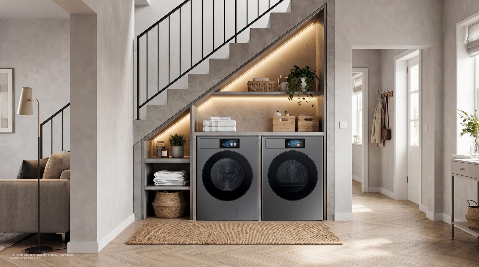 Nouveau lave-linge et sèche-linge Samsung Bespoke AI