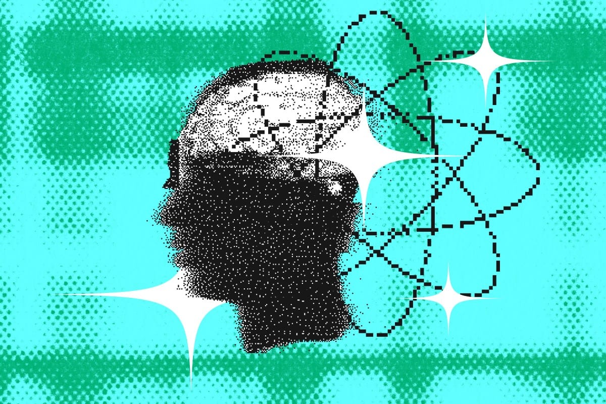 Illustration d'un réseau de neurones artificiels évoquant la conscience et l'expérience intérieure d'une IA