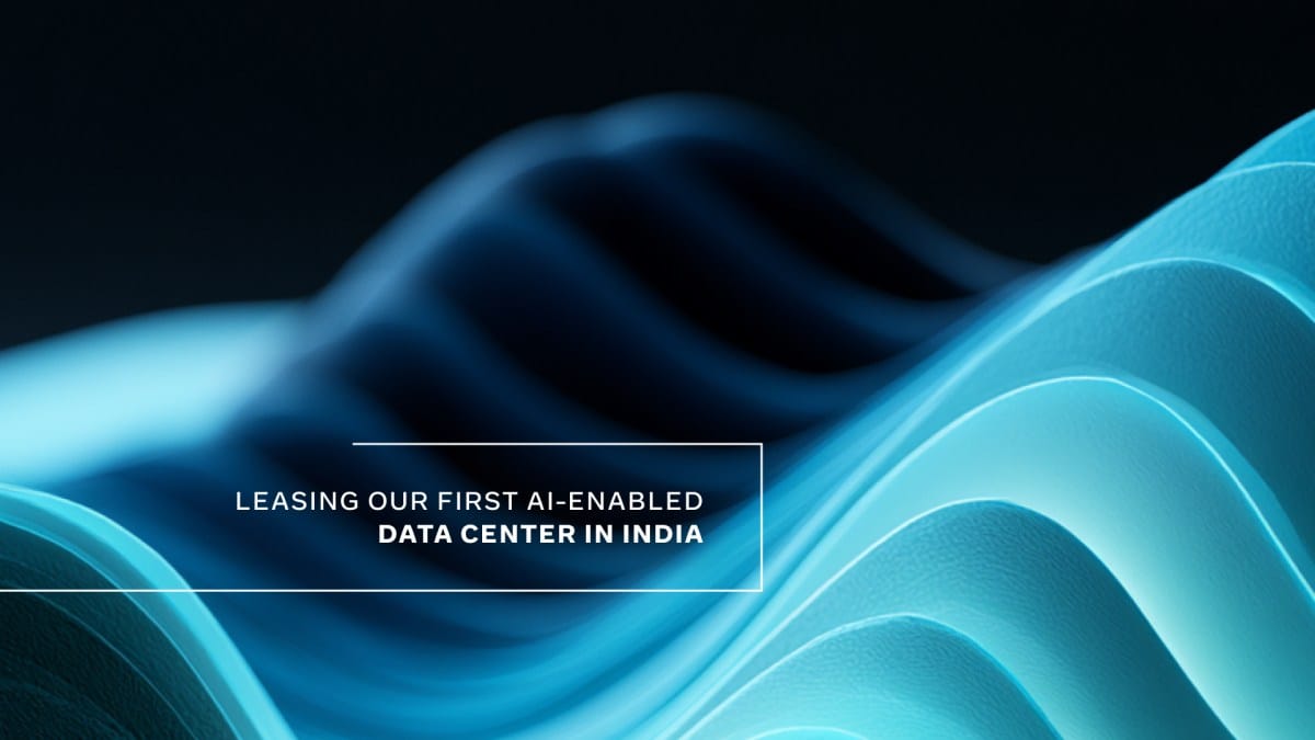 Visuel de l'annonce du partenariat entre Meta et Reliance pour un data center IA en Inde