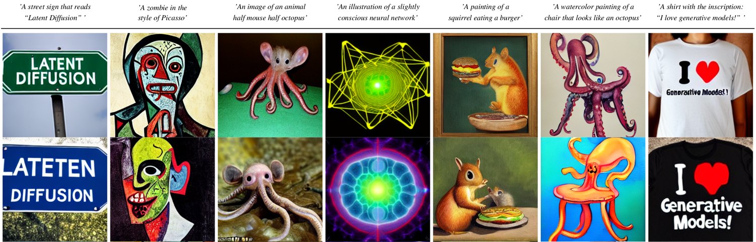 Exemples de descriptions textuelles transformées en images par l'IA, dans plusieurs styles